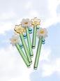 Flower Shape Glass Spoon